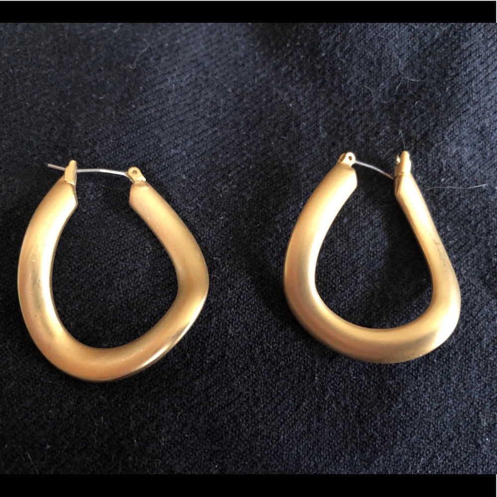 Lia Sophia Brushed Gold Tone Earrings